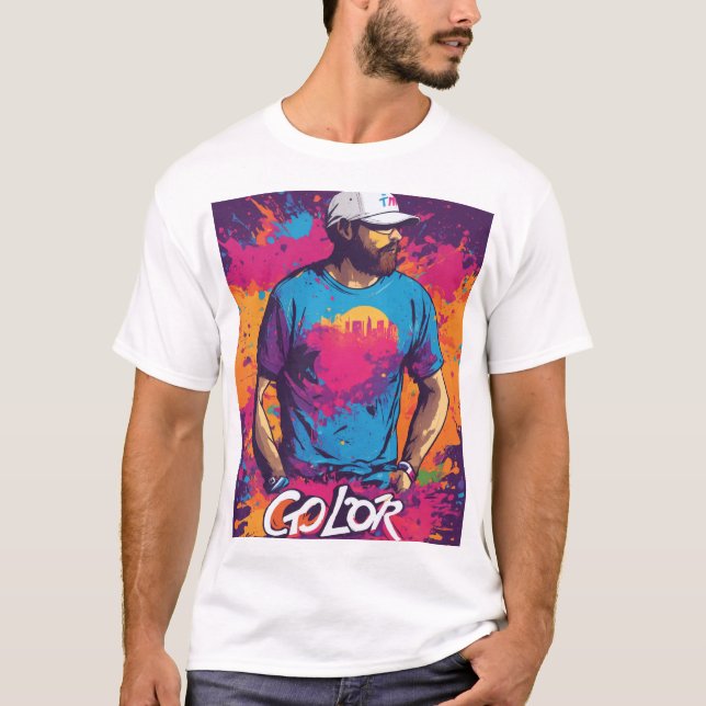 "Go Color" - Conception de T-shirt Splash (Devant)