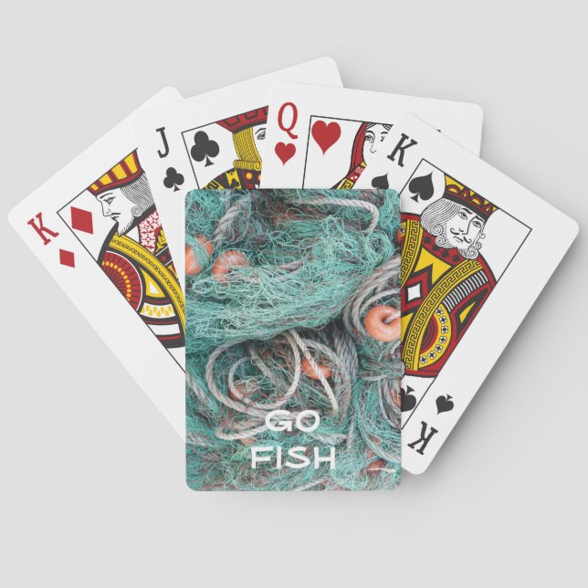 "Go Fish" Filet de pêche Cartes de jeu (dos)