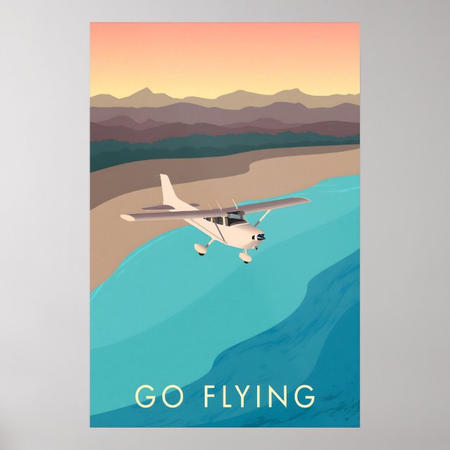 Go Flying Travel Poster (Devant)