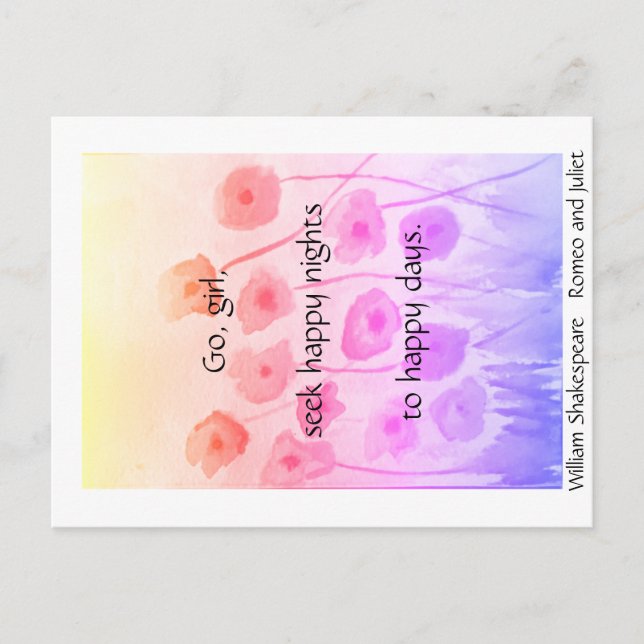Go, Girl... (Romeo et Juliet) Carte postale (Devant)
