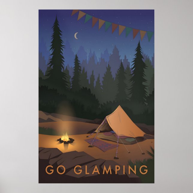 Go Glamping Travel Poster (Devant)