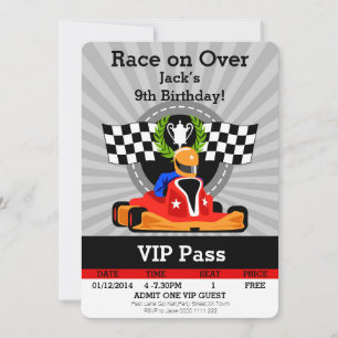 GO KART invitation anniversaire!