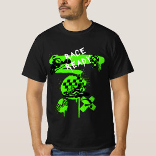 Go Kart Racing T-shirt Graffiti "Race Ready"