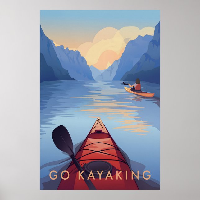 Go Kayaking Travel Poster (Devant)