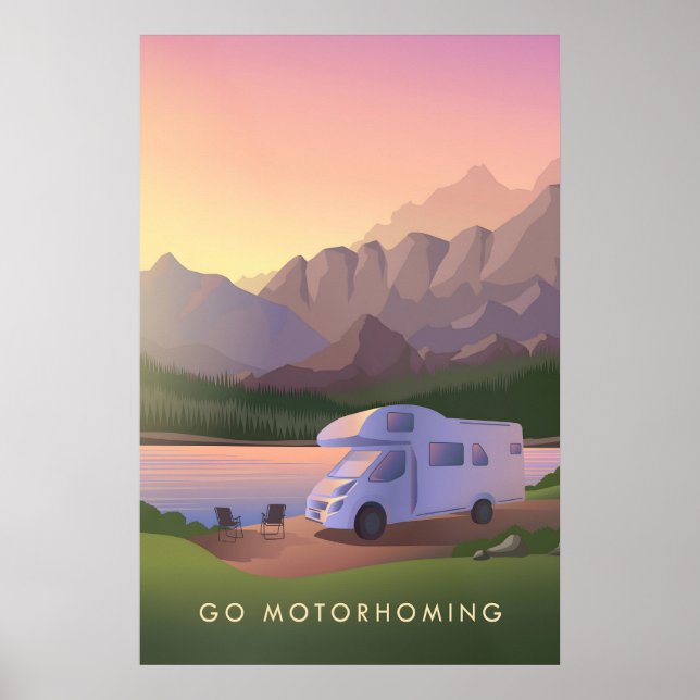 Go Motorhoming Travel Poster (Devant)