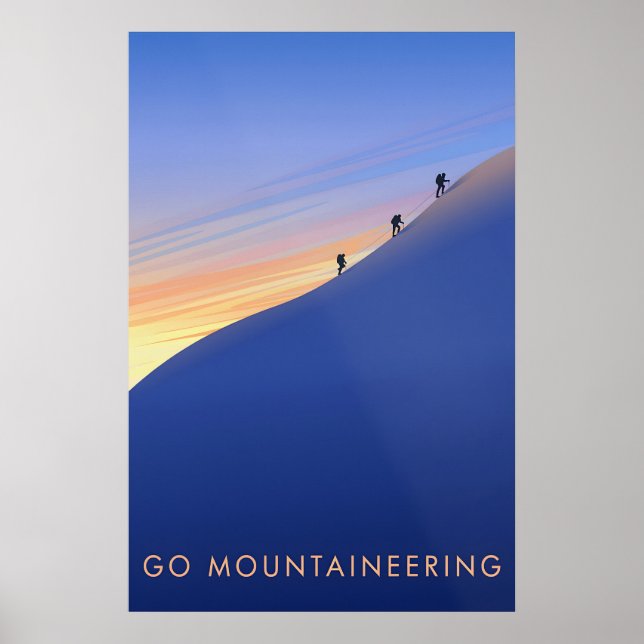 Go Mountaineering Travel Poster (Devant)