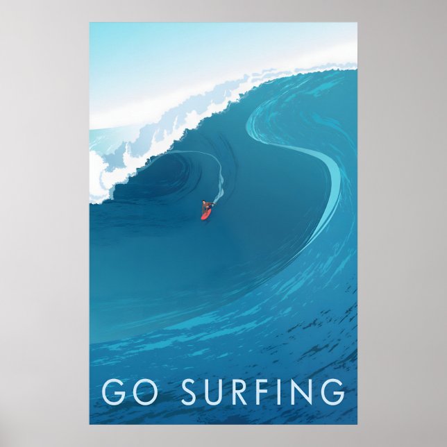 Go Surfing Travel Poster (Devant)