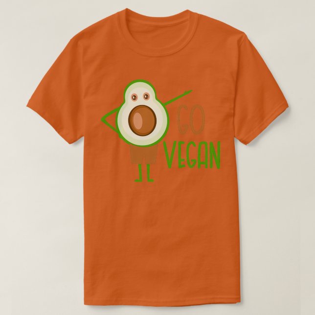 Go Vegan Avocado Classic TShirt (Design devant)