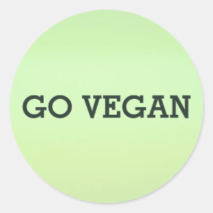 Go Vegan Sticker Set