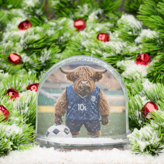 "Goal-Getter: A Highland Cow Dressed for Soccer" 