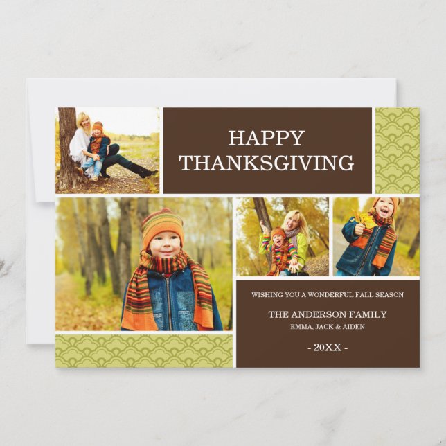 GOBBLE | CARTE PHOTO DE REMERCIEMENT (Devant)