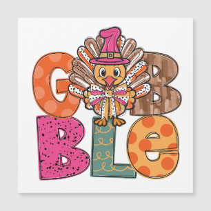 Gobble Funny Thanksgiving diner Dîner amusant Enfa