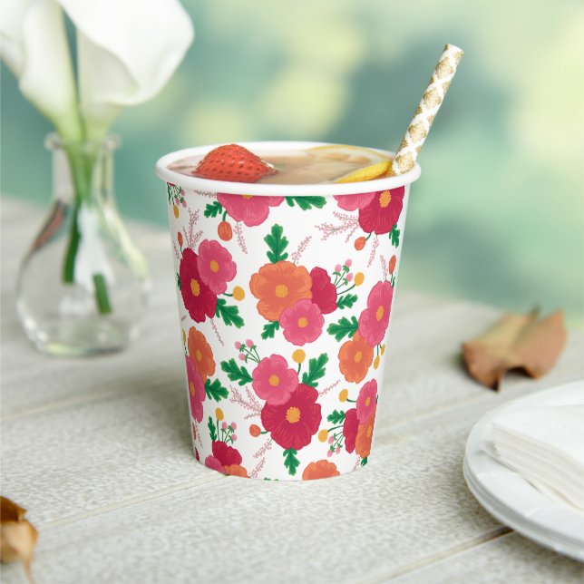 Gobelet de fête en papier Bold Blooms (Insitu)
