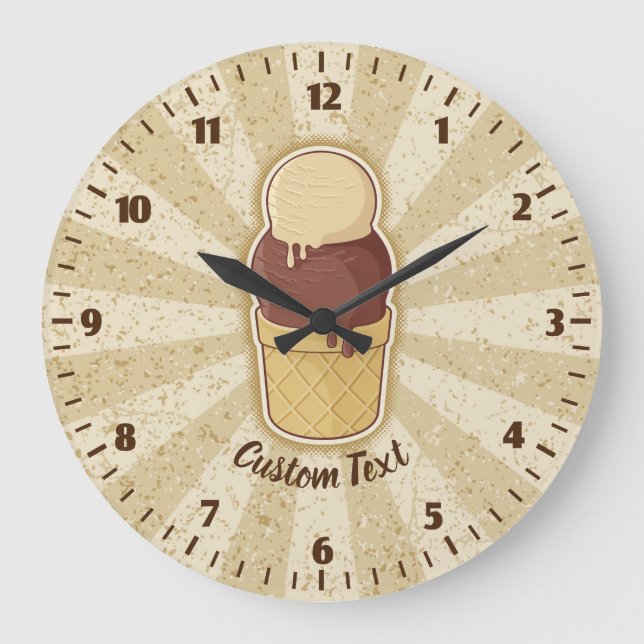 Gobelet de glace à deux boules Grande Horloge (Recto)
