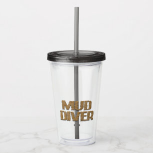 Gobelet en acrylique gris Mud Diver
