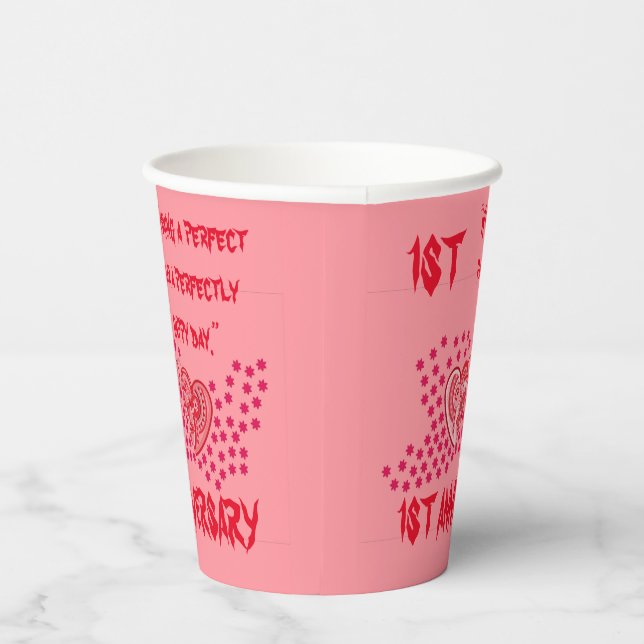 GOBELET EN PAPIER 1ER ANNIVERSAIRE (Droite)