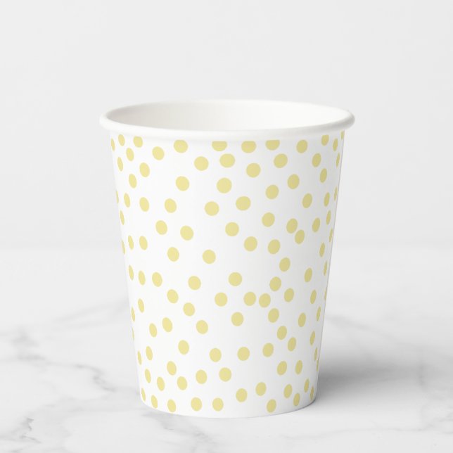 Gobelet en papier à pois jaunes (Verso)