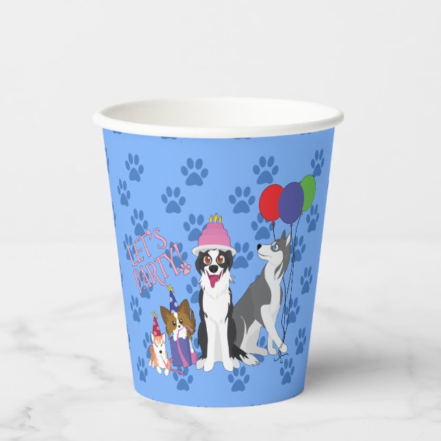 Gobelet en papier Animaux de Fête (Recto)