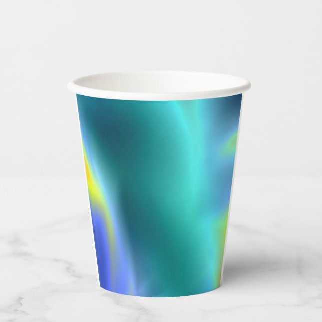 Gobelet en papier Aqua lumineux (Recto)