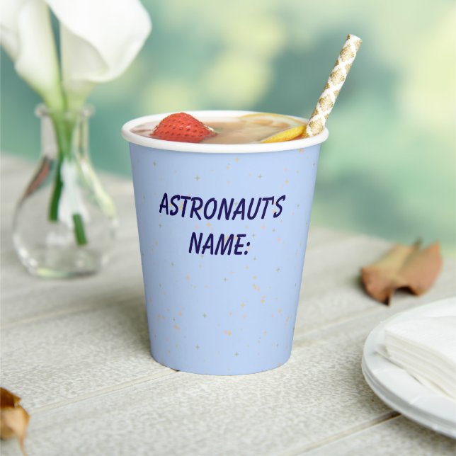 Gobelet en papier d'anniversaire Aventure spatiale (Insitu)