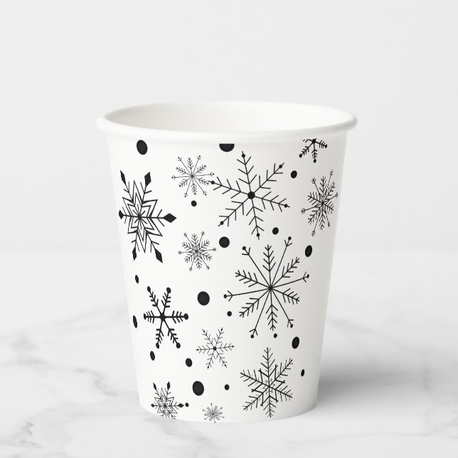 Gobelet en papier flocon de neige (Recto)
