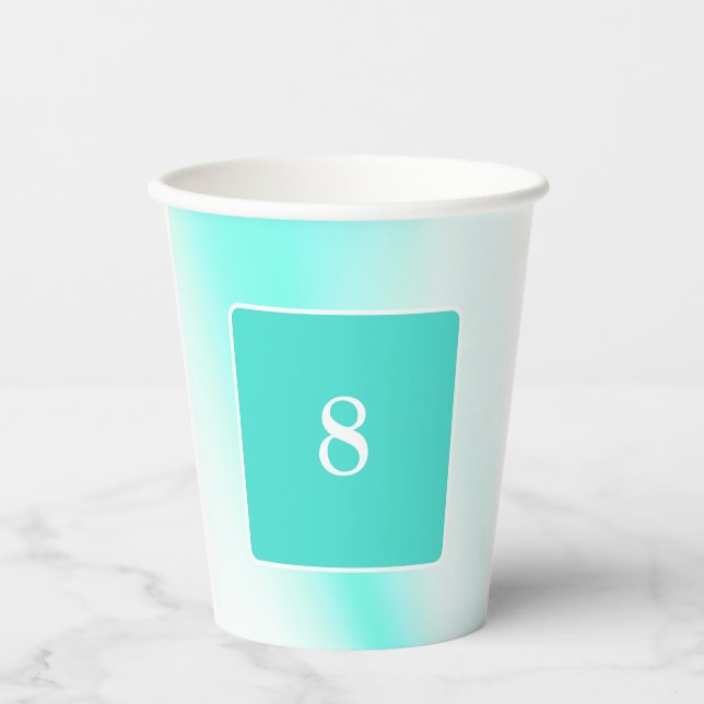 Gobelet en papier personnalisable "Aqua doux" pour (Recto)