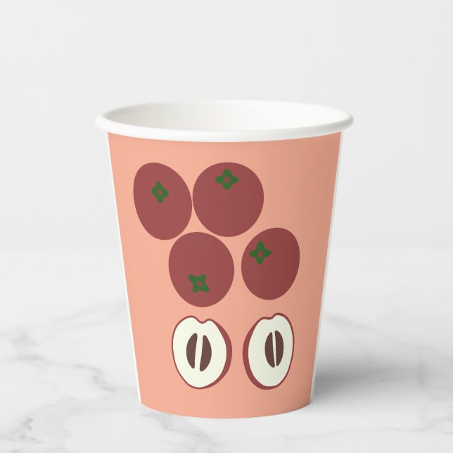 Gobelet en papier Pomme Velours (Recto)