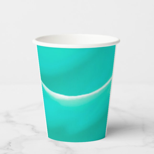 Gobelet en papier vert mer brillant (Recto)