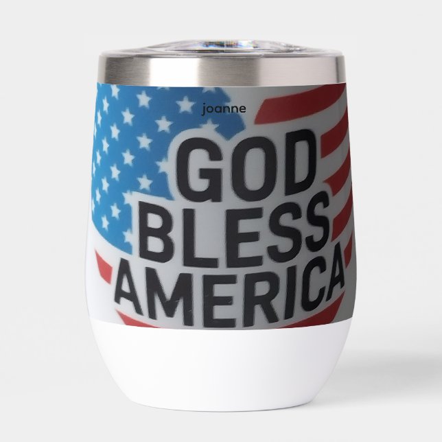 Gobelet isolé God Bless America (Avant)