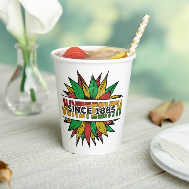 Gobelets En Papier 1865 Emancipation Afrique (Insitu)