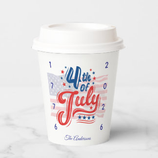 Gobelets En Papier 250e anniversaire des États-Unis du 4 juillet