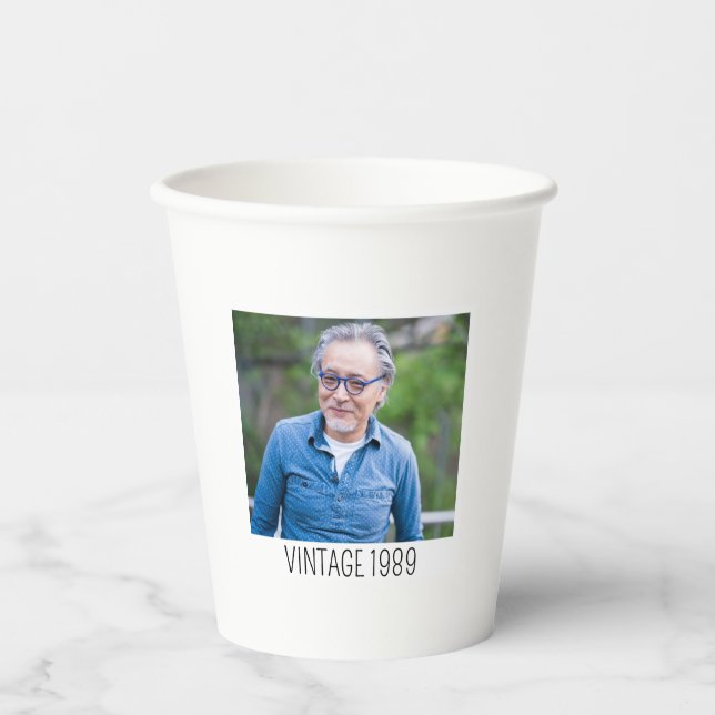 Gobelets En Papier 35th Birthday Party tasses, personnalisé Birthday  (Recto)