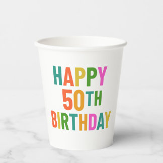 Gobelets En Papier 50e anniversaire