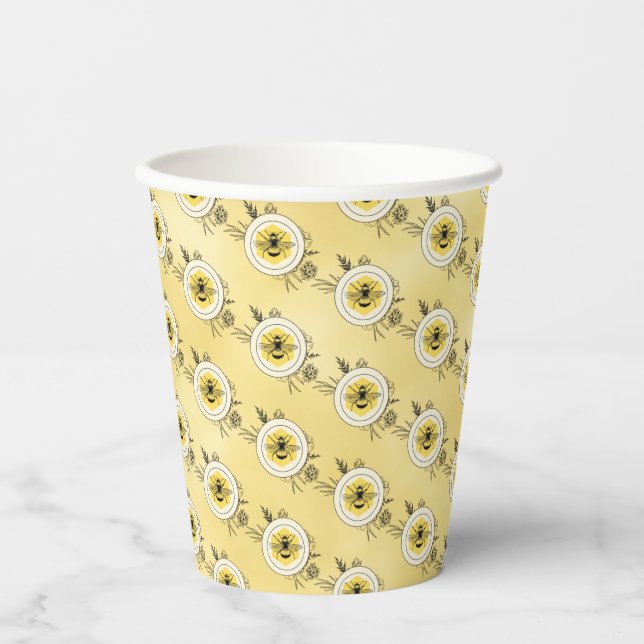 Gobelets En Papier Abeille (Recto)