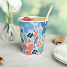 Abstrait Floral et Motif géométrique coloré