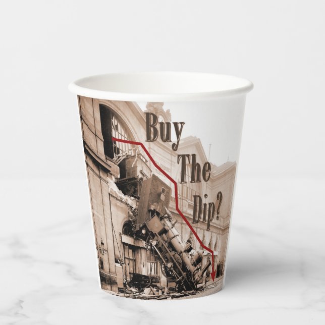 Gobelets En Papier Acheter L'Humour Du Marché Stock Dip (Recto)