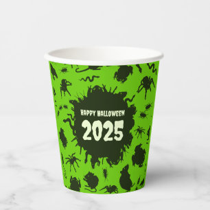 Gobelets En Papier Ajouter L'Année Joyeuse Halloween Crawlies Déplais