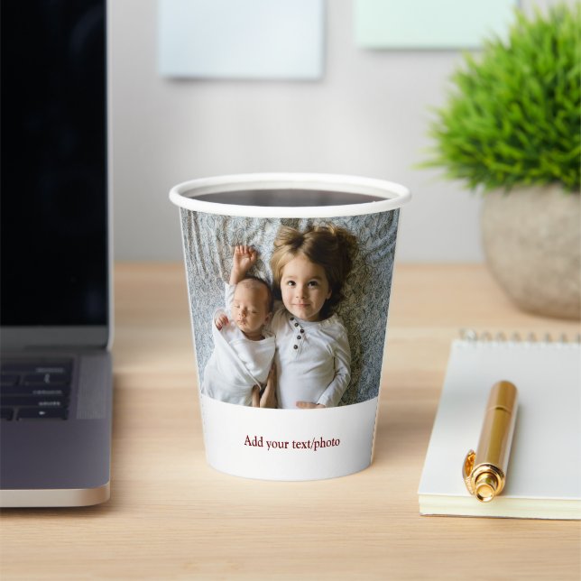 GOBELETS EN PAPIER AJOUTER VOTRE TEXTE PHOTO NOËL P (Insitu)