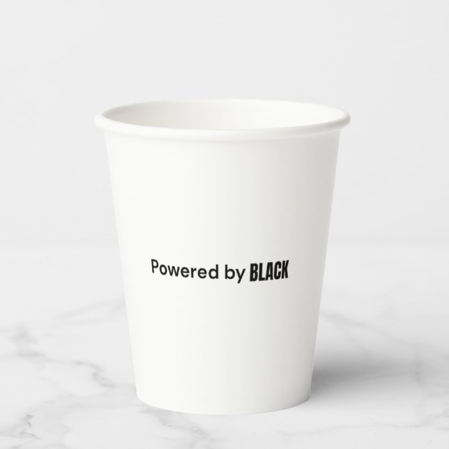 Gobelets En Papier Alimenté par Black Paper Cup (Recto)