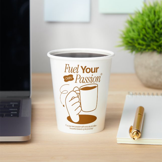 Gobelets En Papier Alimentez Votre Propre Passion (Insitu)