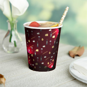 Gobelets En Papier Aliments délicieux Feux de canneberge