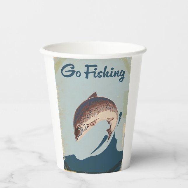 Gobelets En Papier Aller à la pêche (Recto)