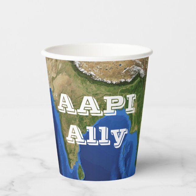 Gobelets En Papier Allié des AAPI (Recto)
