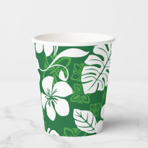 GOBELETS EN PAPIER ALOHA VENDREDI (VERT)