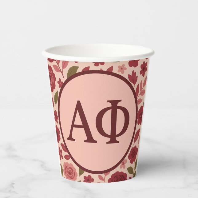 Gobelets En Papier Alpha Phi (Recto)