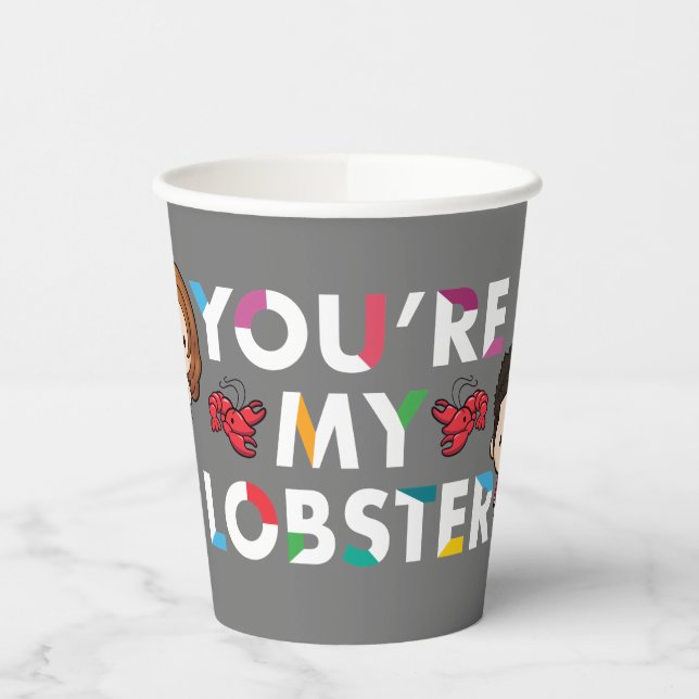 Gobelets En Papier AMIS™ | Ross & Rachel Lobster Chibi (Gauche)