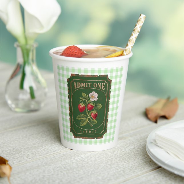 Gobelets En Papier Amit one -fraise (Insitu)