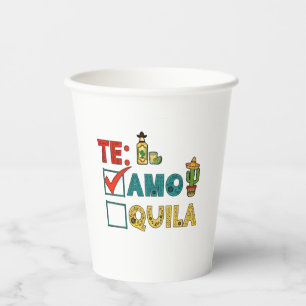 Gobelets En Papier Amo Tequila Cinco De Mayo Drôle