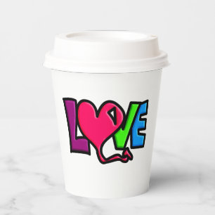 Gobelets En Papier Amour