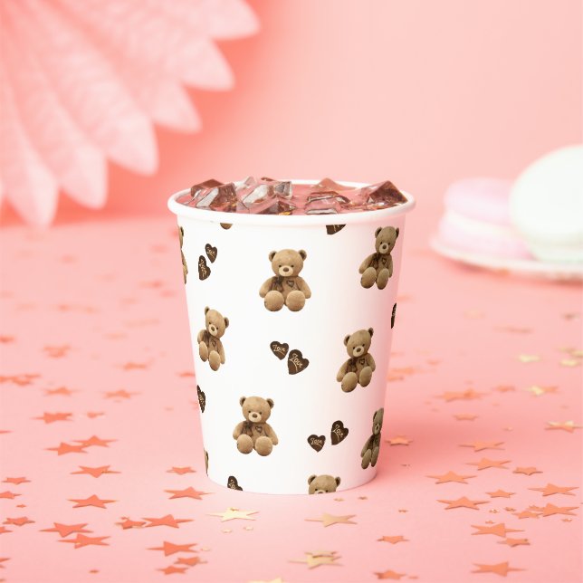 Gobelets En Papier Amour de l'ours (Insitu)